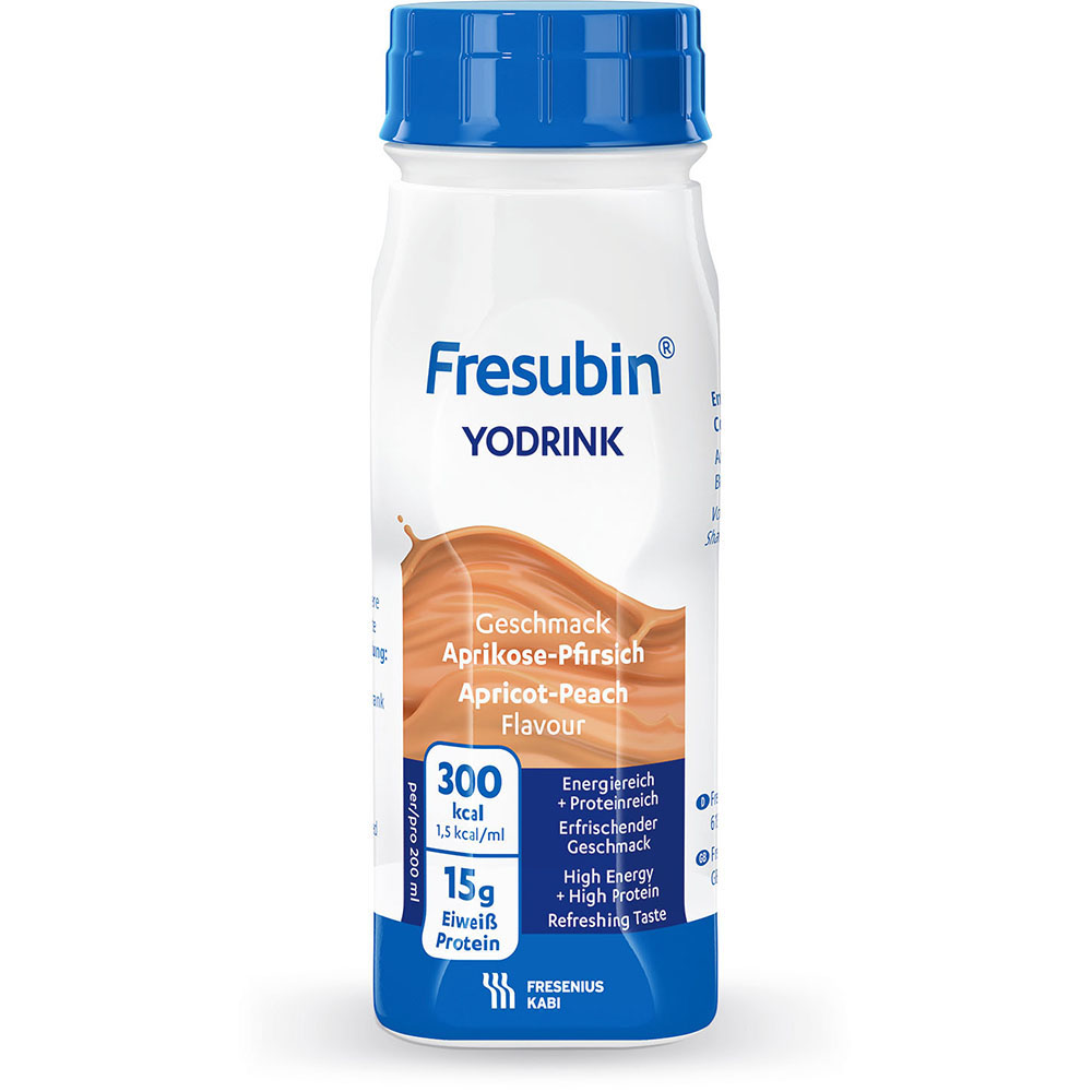 Fresubin YoDrink Aprikose-Pfirsich 4X200 ml Flüssigkeit