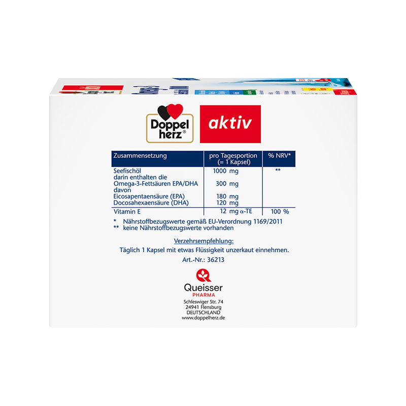 Doppelherz aktiv Omega-3 Seefischöl 1000 240 St Kapseln