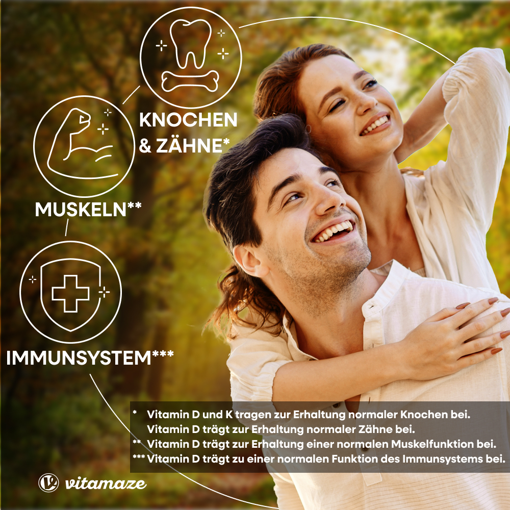 vitamaze VITAMIN D3 5000 I.E. K2 180 St Tabletten