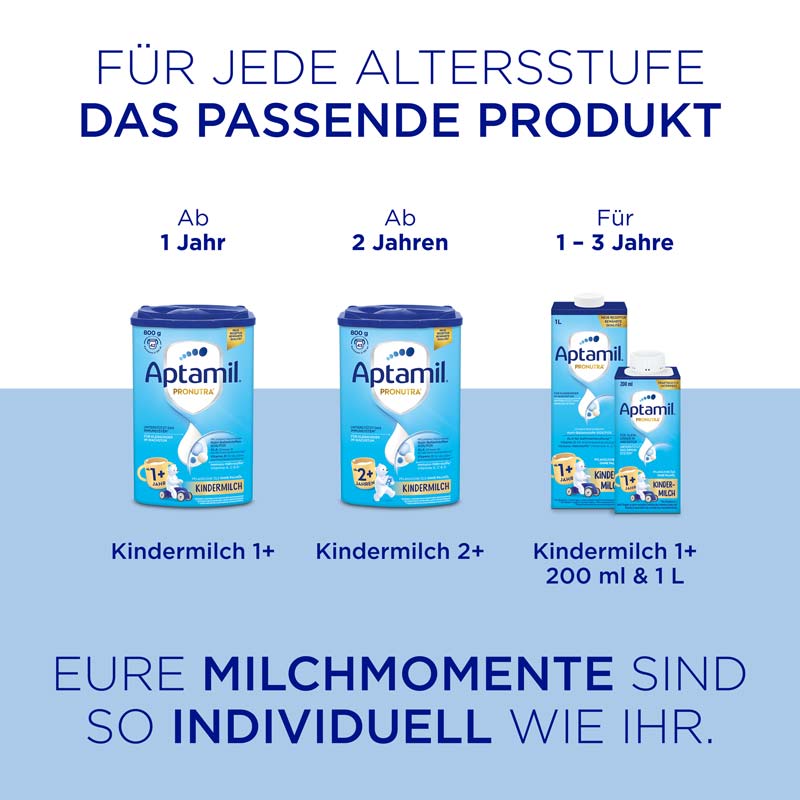Aptamil Kindermilch 1+ Milchnahrung  1 l Flüssigkeit