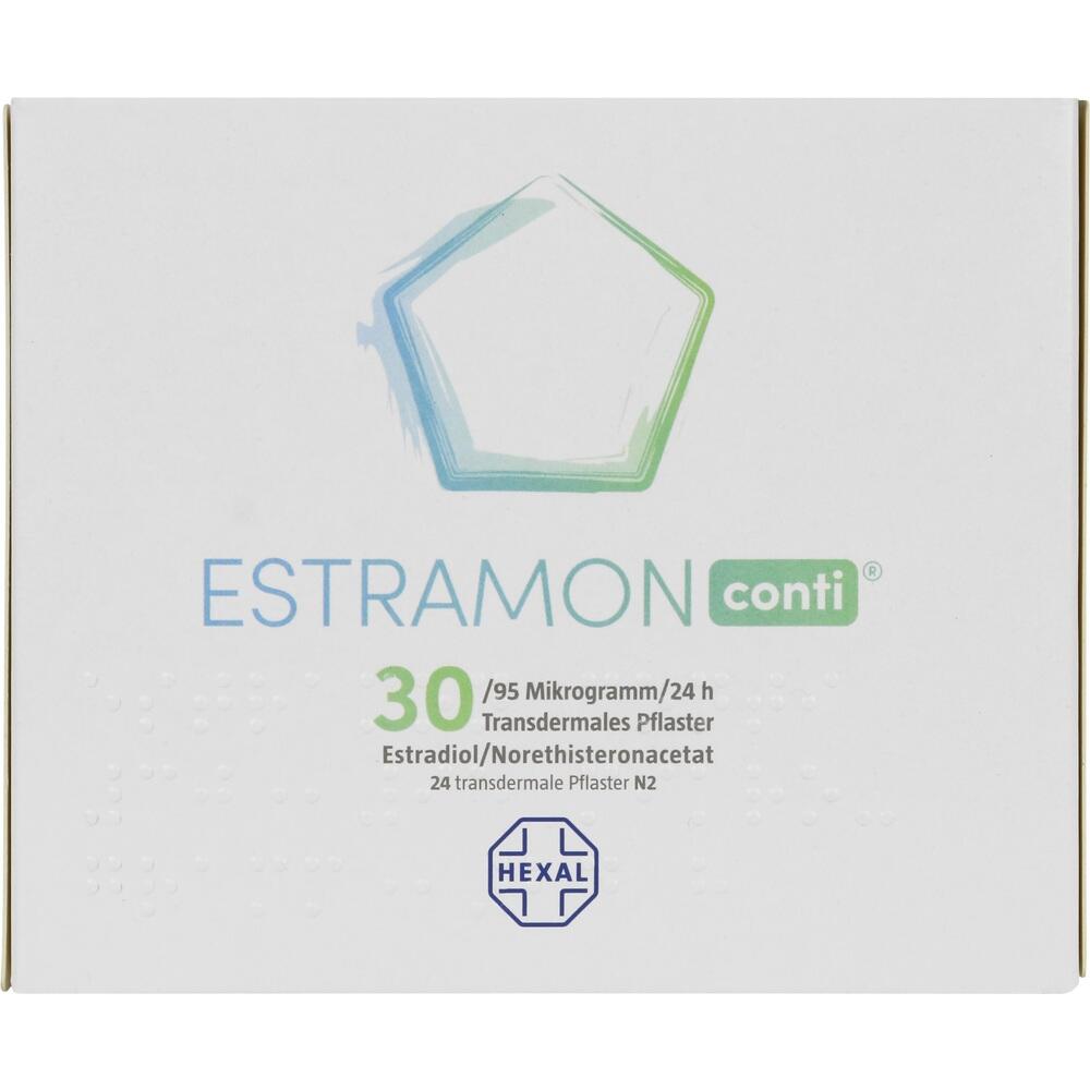 ESTRAMON conti 30/95 µg/24 Stunden transd.Pflaster 24 St Pflaster transdermal