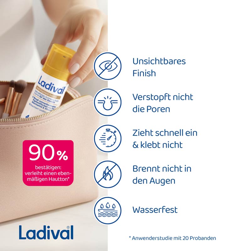 Ladival Anti-Pigment Getönt Sonnenschutz-Creme Gesicht LSF 50+: Sonnencreme Anti-Pigmentflecken mit Niacinamid & Vitamin E, kaschierende BB Cream für ebenmäßige Haut, nicht komedogen mit leichter Deckkraft, 50 ml