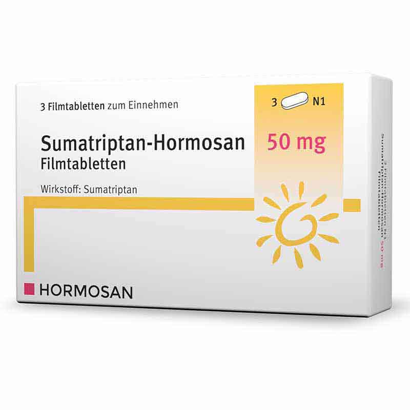 Sumatriptan-Hormosan 50 mg 3 St Filmtabletten 3 St Filmtabletten