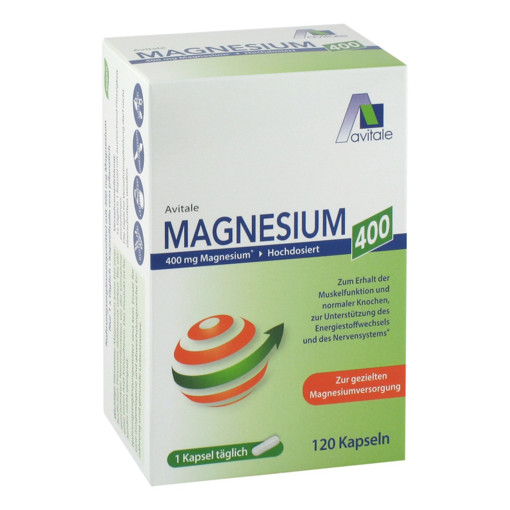 Avitale MAGNESIUM 400mg Kapseln 120 St Kapseln
