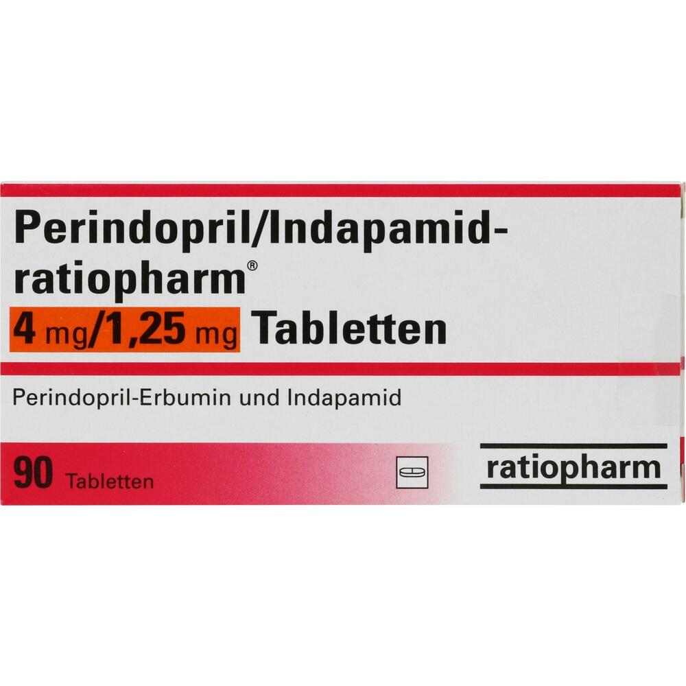 Perindopril/Indapamid-ratiopharm 4mg/1,25mg 90 St Tabletten