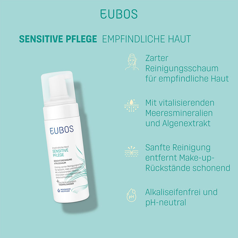 EUBOS SENSITIVE Vital Schaum Gesichtsreinigung 150 ml Schaum