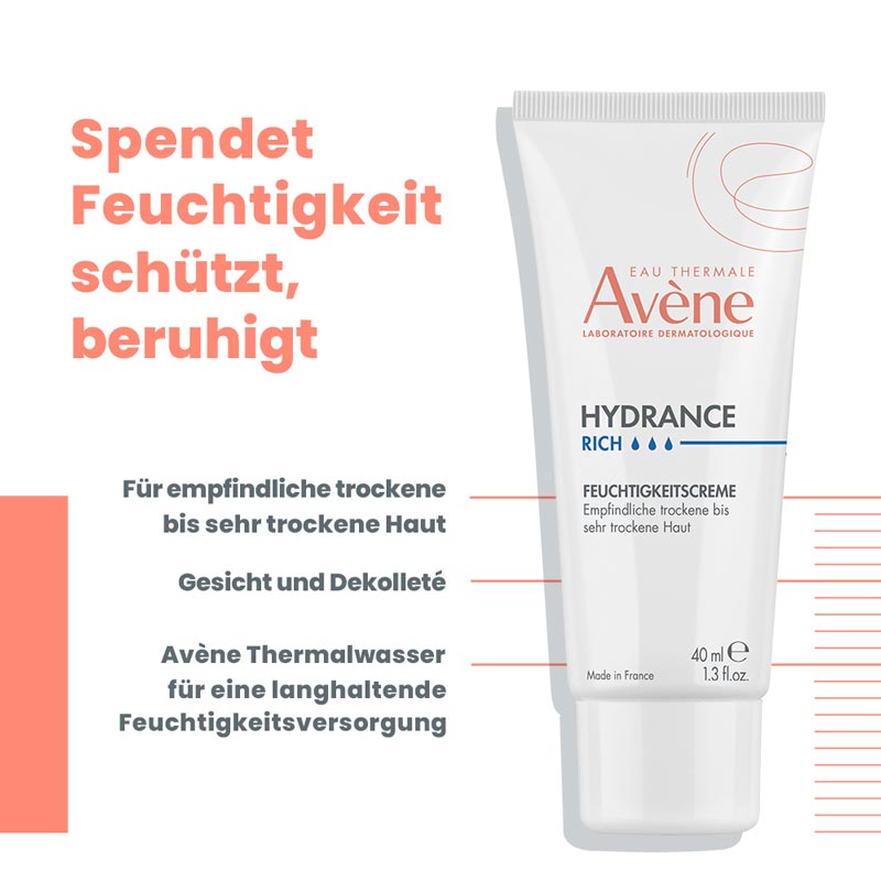 Avène HYDRANCE RICH FEUCHTIGKEITSCREME 40 ml Creme