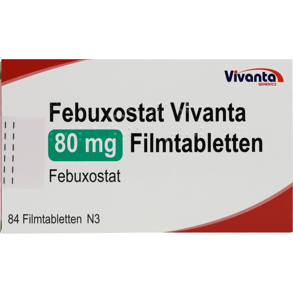 Febuxostat Vivanta 80 mg Filmtabletten 84 St Filmtabletten