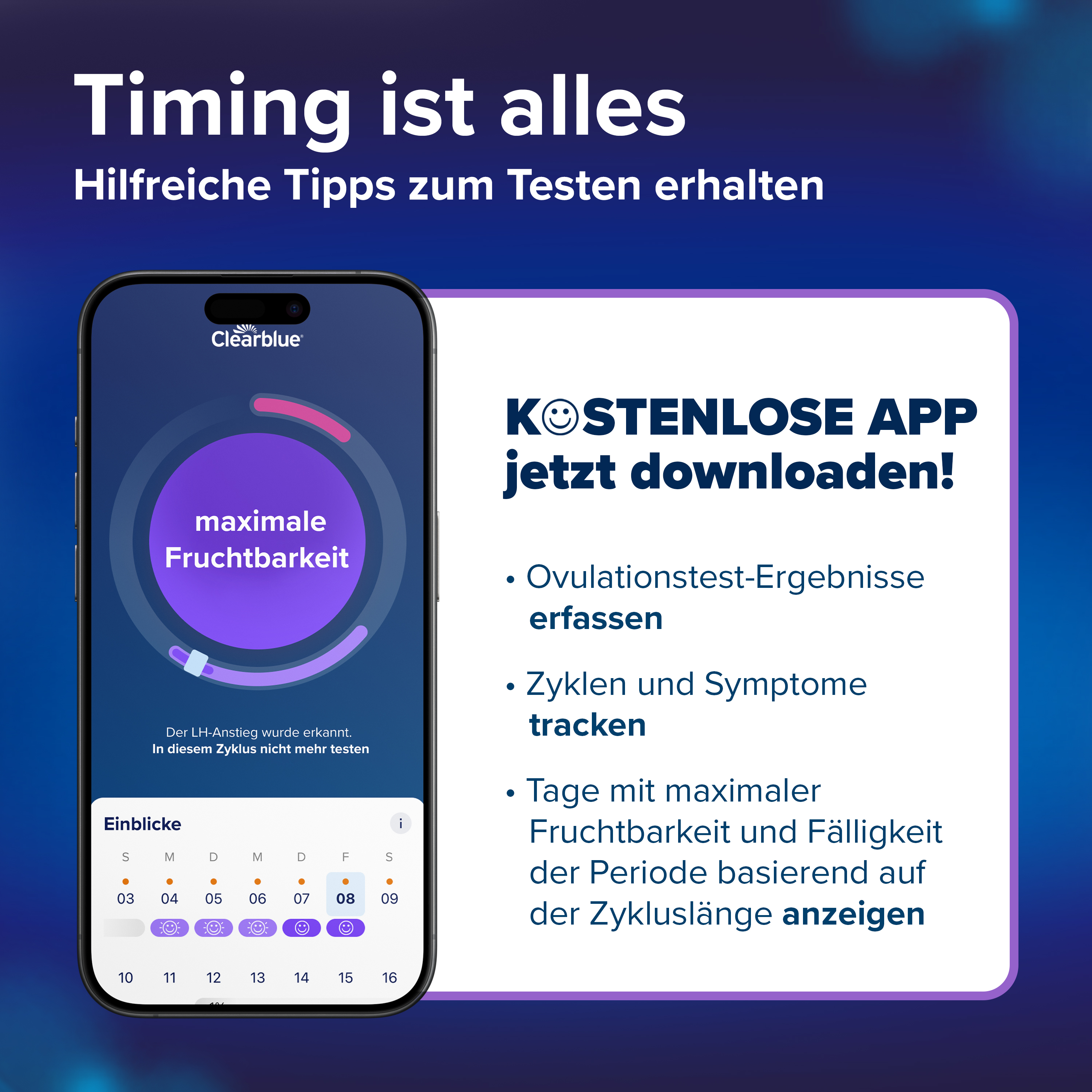 Clearblue Ovulationstest Fortschrittlich und Digital 30 St Test