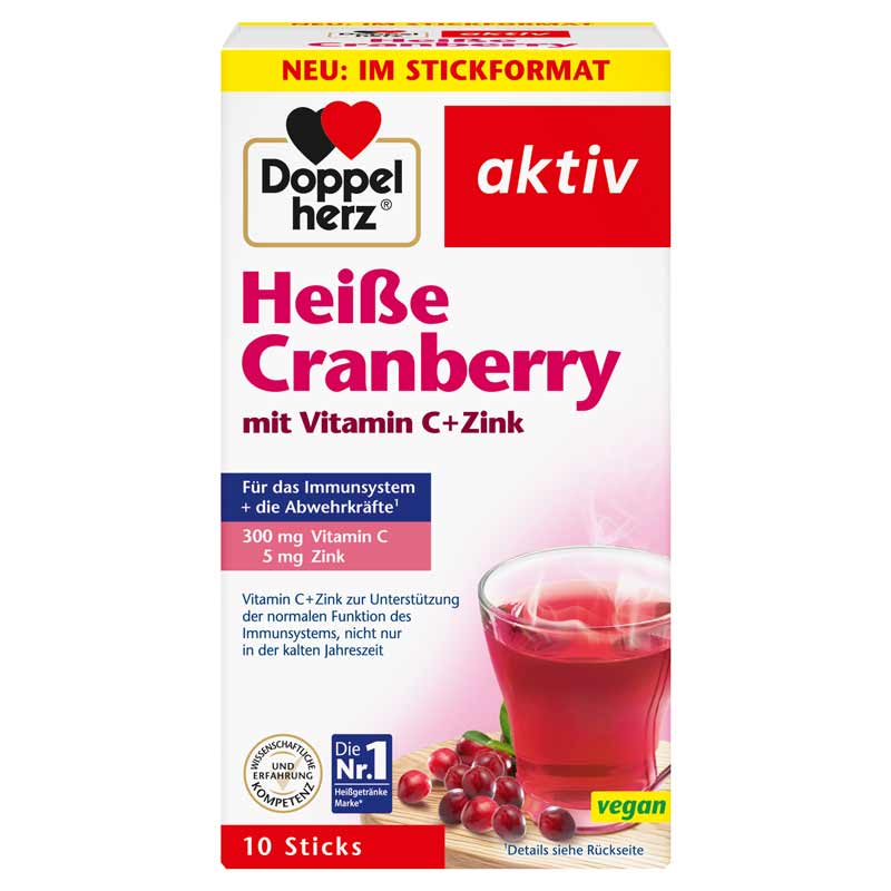 Doppelherz aktiv Heiße Cranberry mit Vitamin C + Zink 10 St Granulat