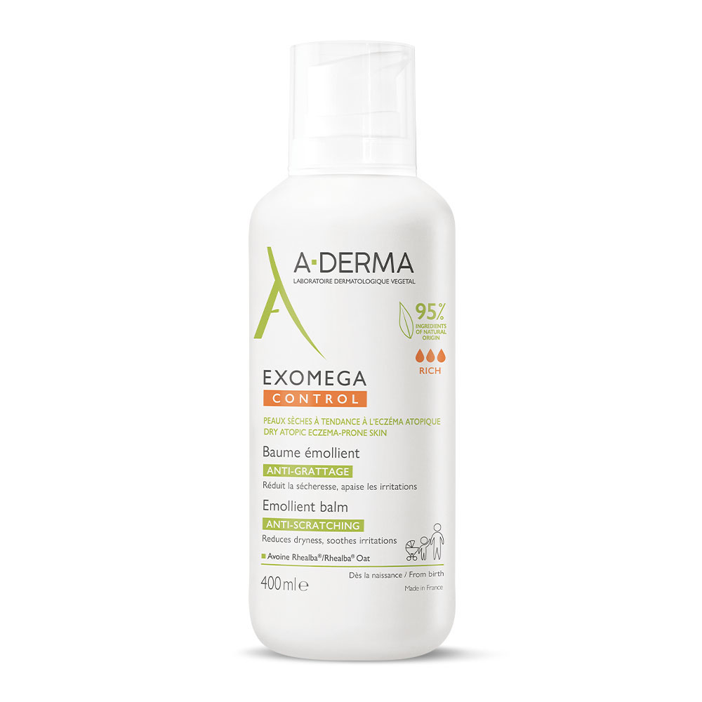 A-DERMA EXOMEGA CONTROL Rückfettender Balsam   400 ml Balsam