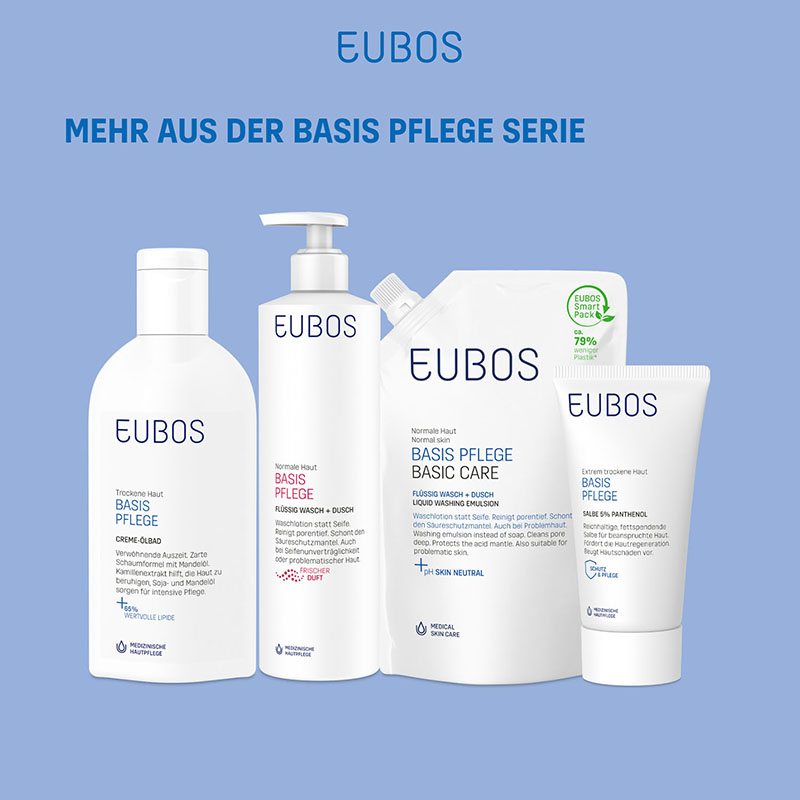 EUBOS BASISPFLEGE FLÜSSIG WASCH+DUSCH WASCHLOTION Nachfüllbeutel 400 ml Flüssigkeit