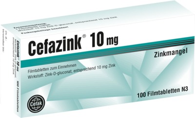 Cefazink 10 mg 100 St Filmtabletten