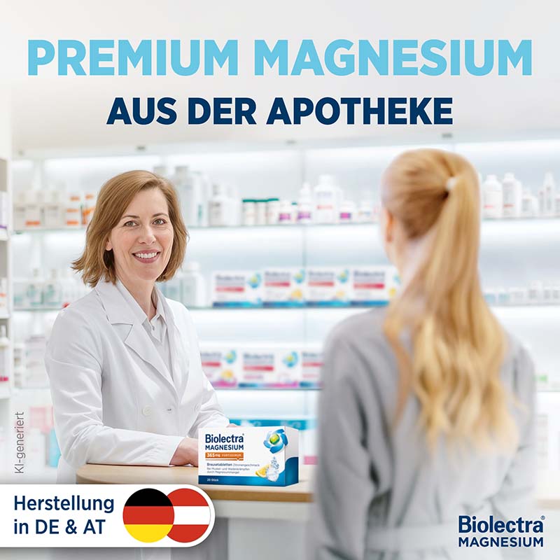 Biolectra MAGNESIUM 365mg FORTISSIMUM Zitrone  40 St Brausetabletten