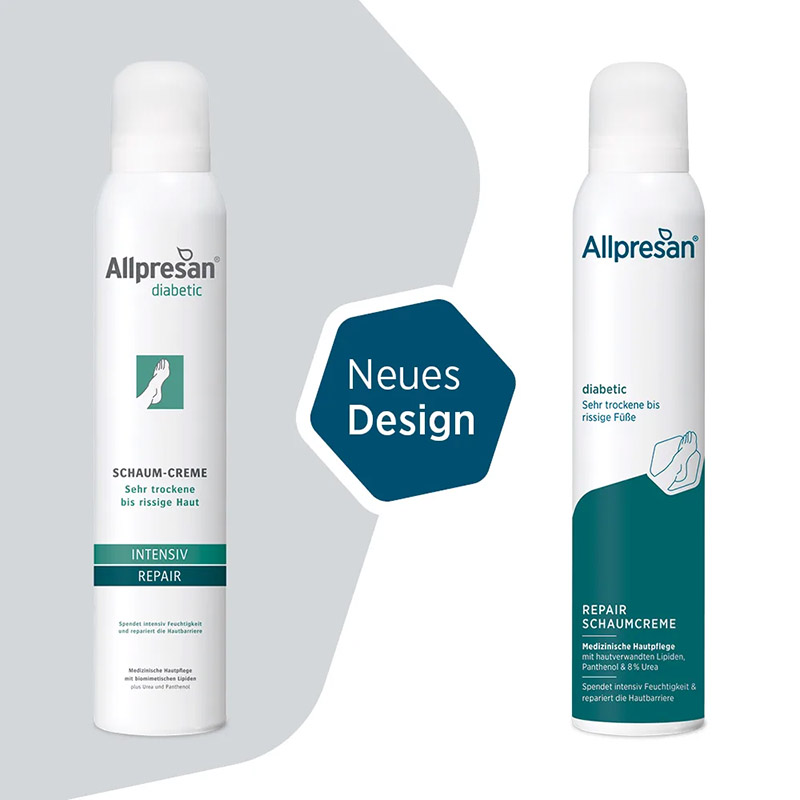 Allpresan diabetic INTENSIV REPAIR Schaum-Creme 200 ml Schaum