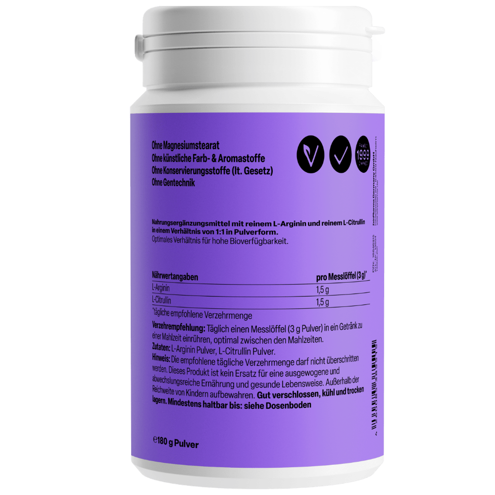 Zein PHARMA L-Arginin + L-Citrullin 180 g Pulver
