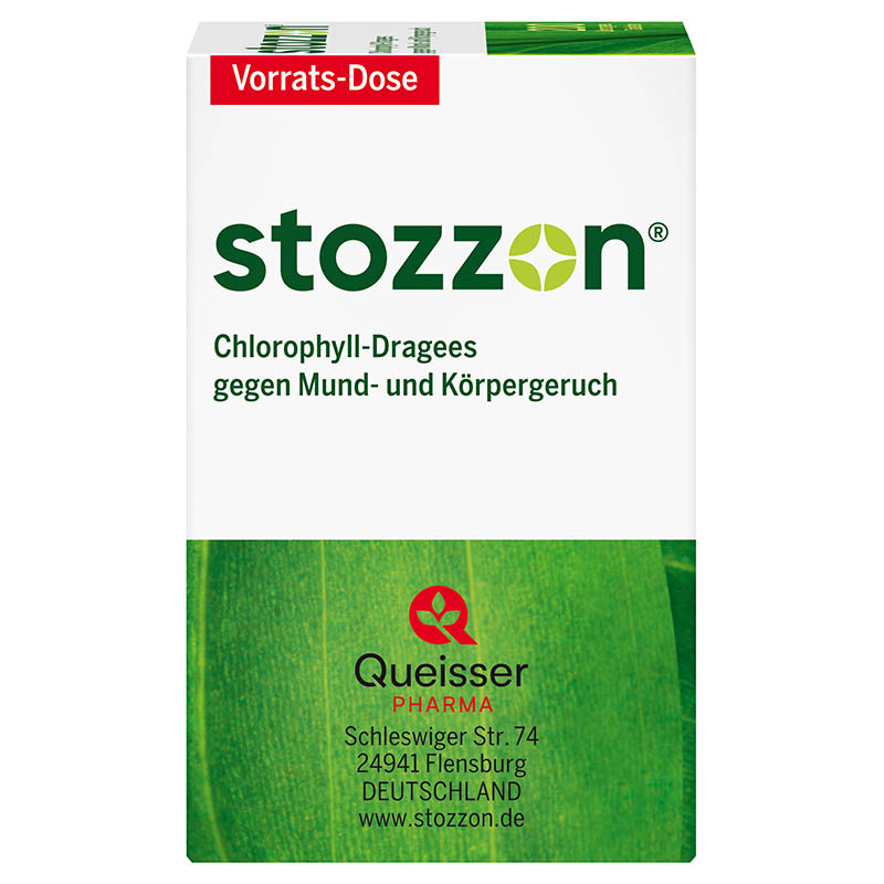stozzon Chlorophyll-Dragees gegen Mund- und Körpergeruch 200 St Überzogene Tabletten