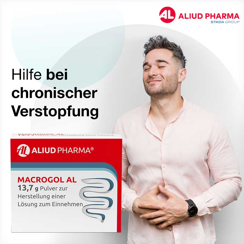 Macrogol AL 13,7 g Pulver bei Verstopfung