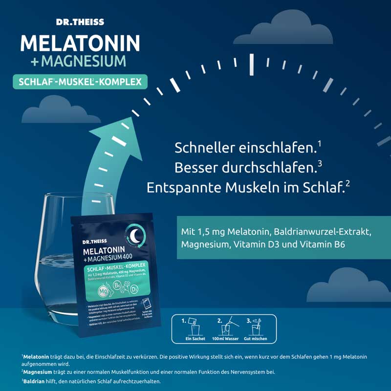 DR. THEISS MELATONIN + MAGNESIUM 400 15X5 g Pulver