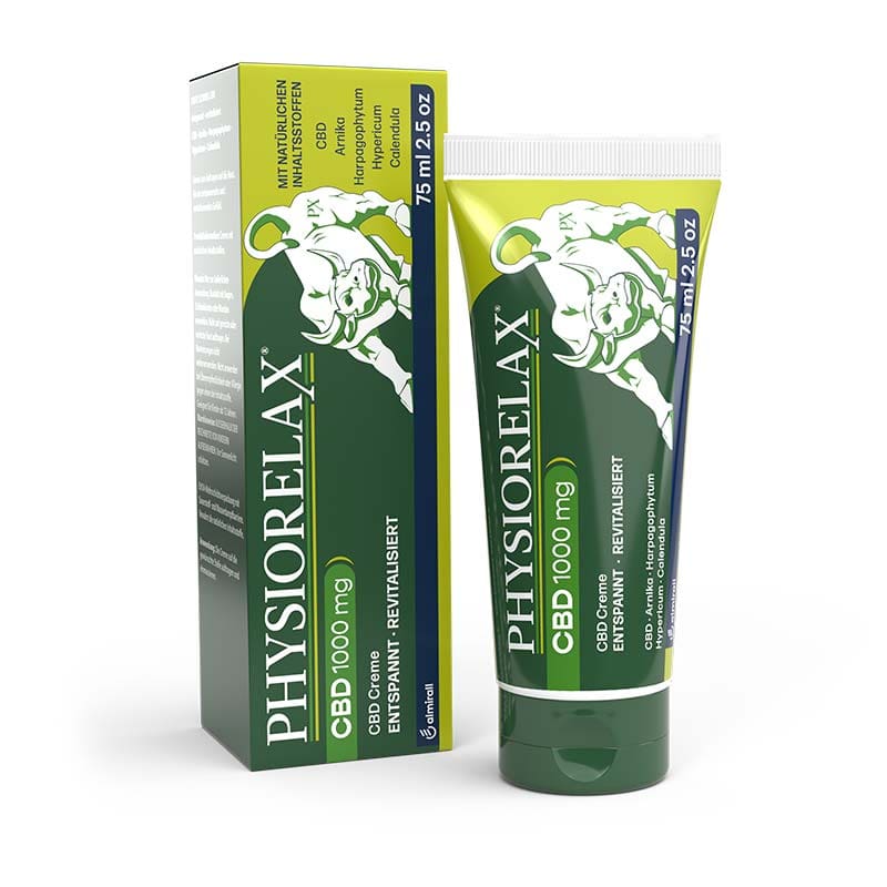 PHYSIORELAX CBD 1000 mg CREME - entspannt & revitalisiert