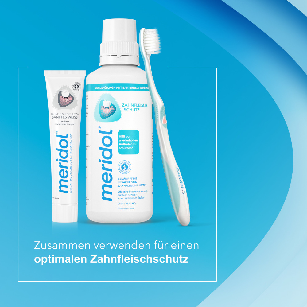merdiol ZAHNFLEISCHSCHUTZ & SANFTES WEISS Zahnpasta 75 ml Zahnpasta
