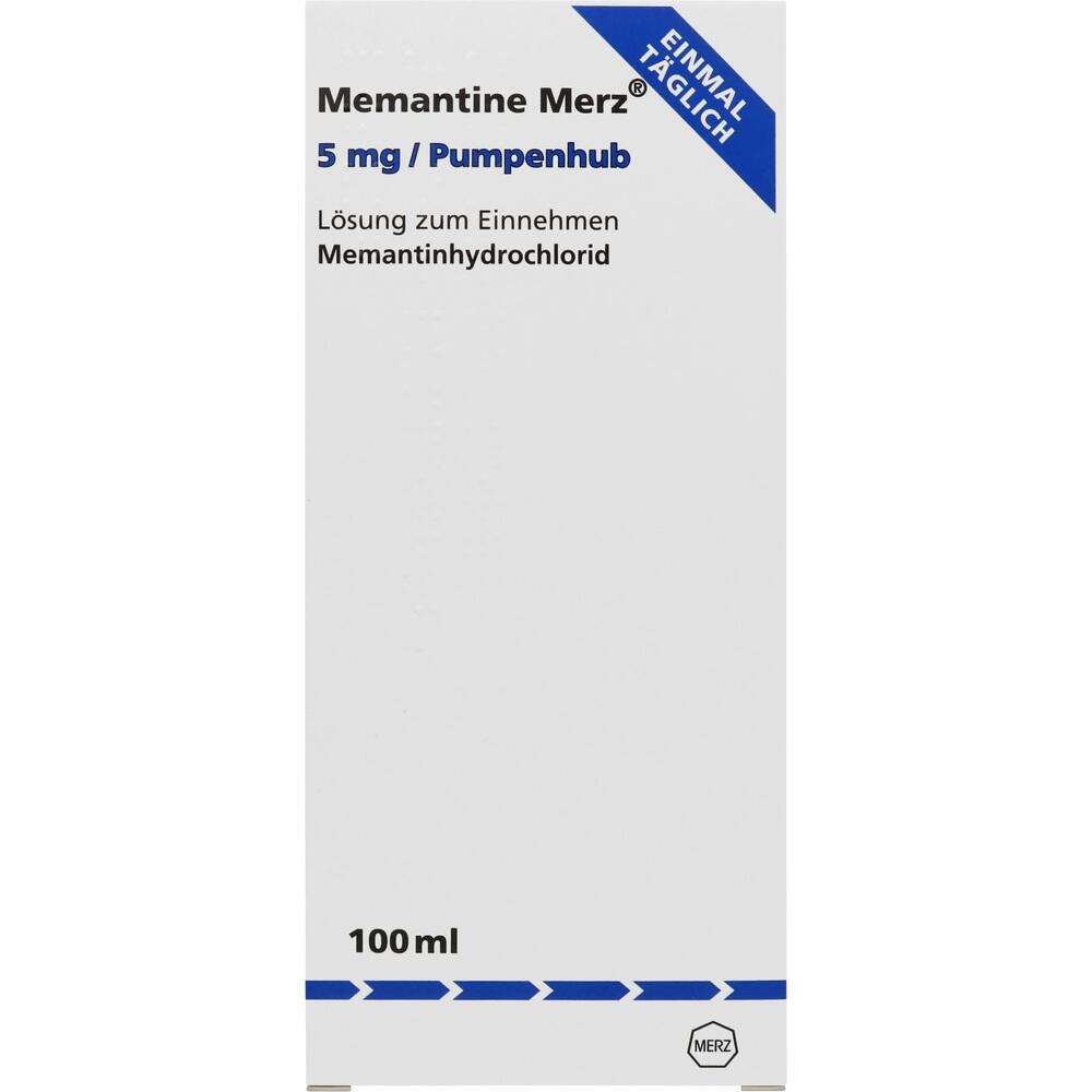 Memantine Merz 5mg/Pumpenhub, Lösung zum Einnehmen 100 ml Lösung zum Einnehmen