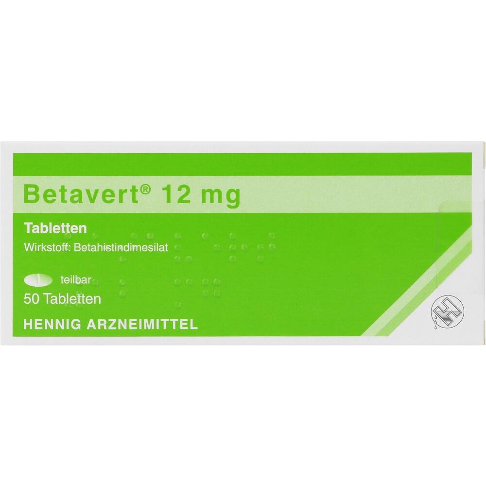 BETAVERT 12 mg Tabletten 50 St Tabletten