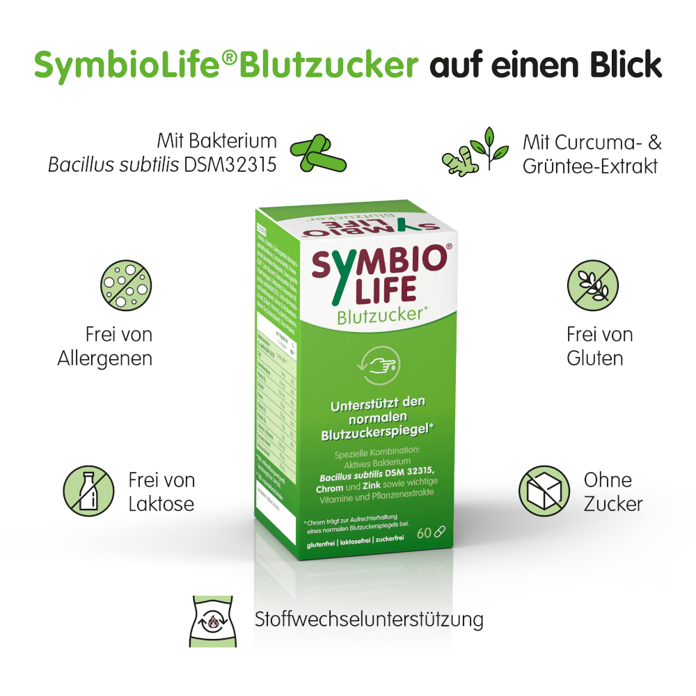 SYMBIO LIFE Blutzucker  60 St Kapseln