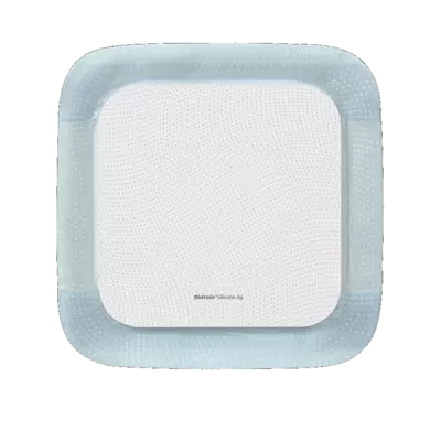 BIATAIN Silicone Ag Schaumverband 15x15 cm 5 St Verband