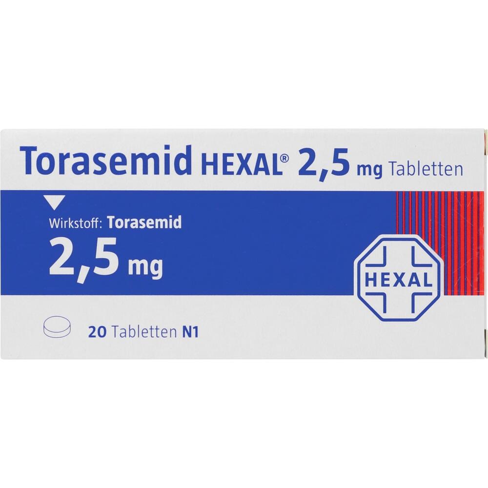 Torasemid HEXAL 2,5mg 20 St Tabletten