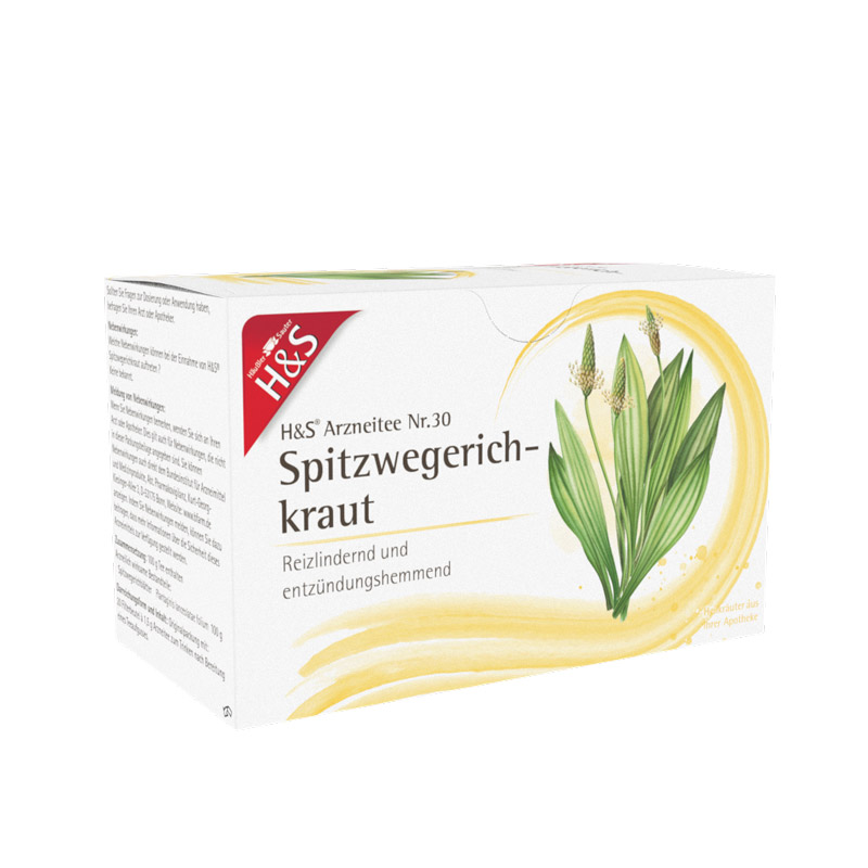 H&S Arzneitee Spitzwegerichkraut 20X1.5 g Filterbeutel
