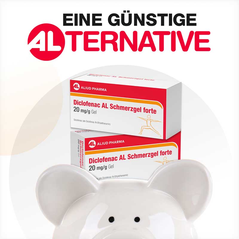 Diclofenac AL Schmerzgel forte 20 mg / g bei akutem Bewegungsschmerz nach stumpfem Trauma