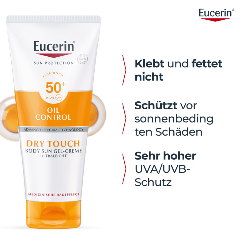 Eucerin SUN OIL CONTROL DRY TOUCH BODY SUN GEL-CREME ULTRALEICHT LSF 50+  200 ml Creme