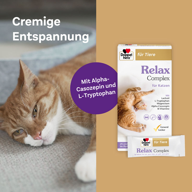 Doppelherz für Tiere Relax Complex für Katzen 25X10 g Paste