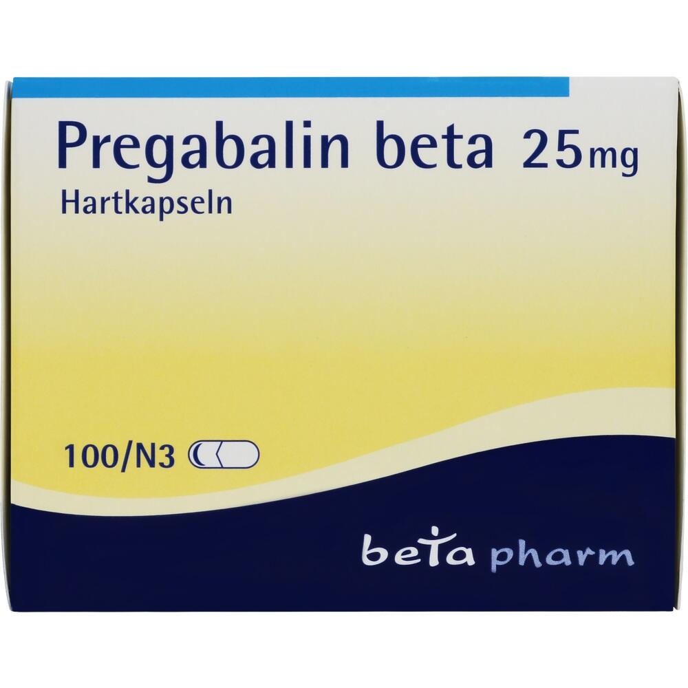 Pregabalin beta 25mg 100 St Hartkapseln