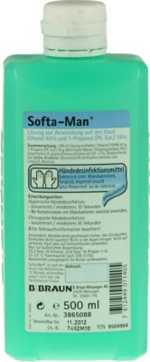 SOFTA MAN Händedesinfektion Spenderflasche 500 ml Lösung