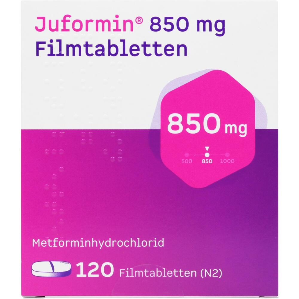 Juformin 850mg 120 St Filmtabletten