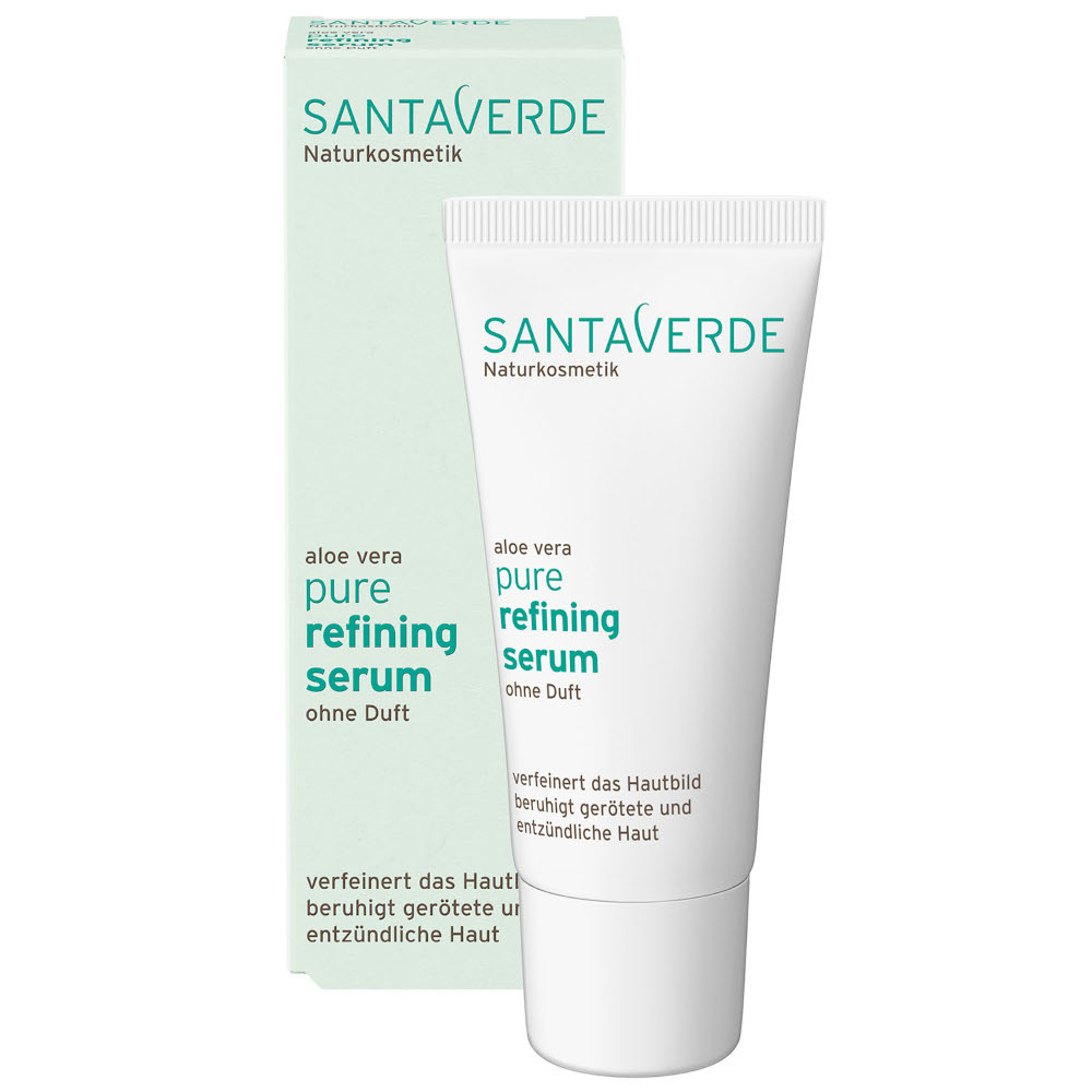 SANTA VERDE pure refining serum aloe vera ohne Duft 30 ml Gel