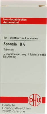 SPONGIA D 6 Tabletten 80 St Tabletten