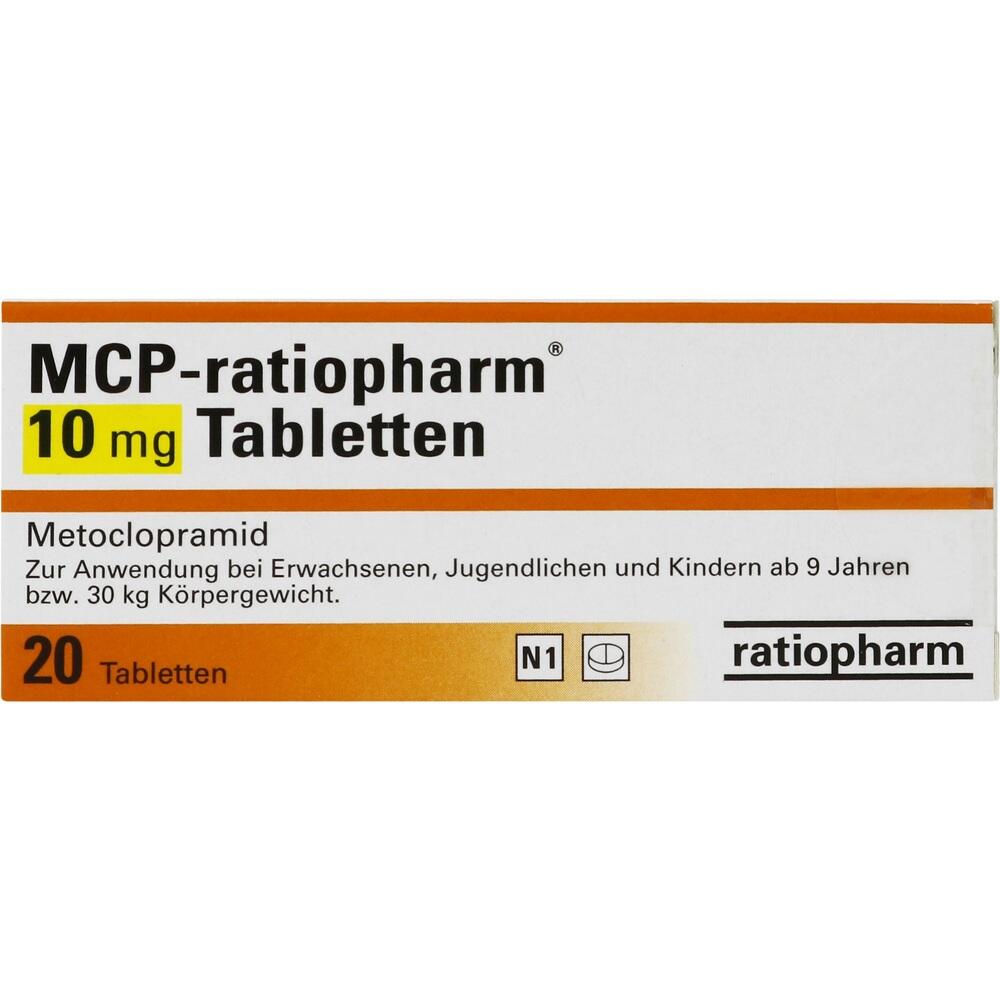 MCP-ratiopharm 10mg 20 St Tabletten