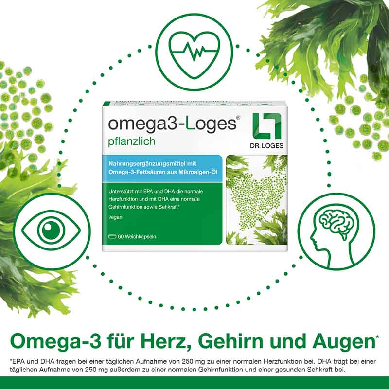 omega3-Loges pflanzlich 60 St Kapseln