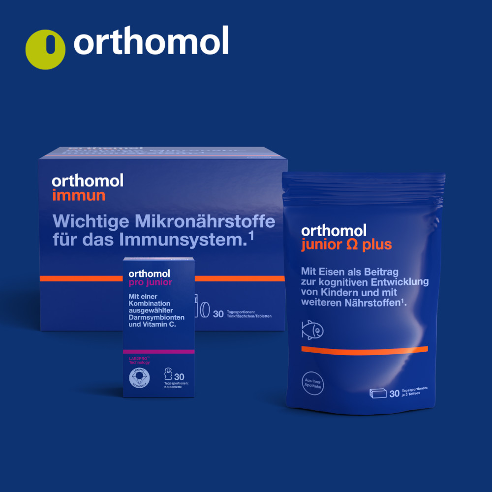 orthomol junior c plus - mit Vitamin C - Waldfrucht und Mandarine-Orange - Kautabletten