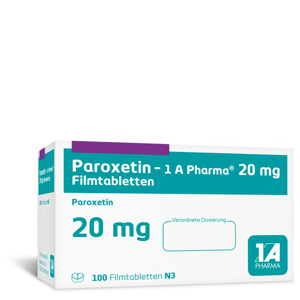 Paroxetin-1 A Pharma 20mg 100 St Filmtabletten