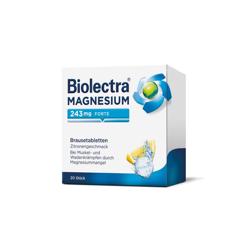 Biolectra MAGNESIUM 243mg FORTE Zitrone 20 St Brausetabletten
