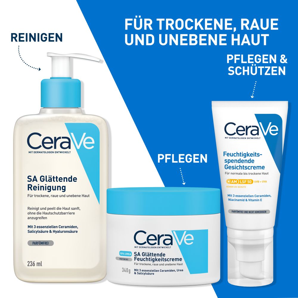 CeraVe SA Urea Glättende Feuchtigkeitscreme 340 g Creme