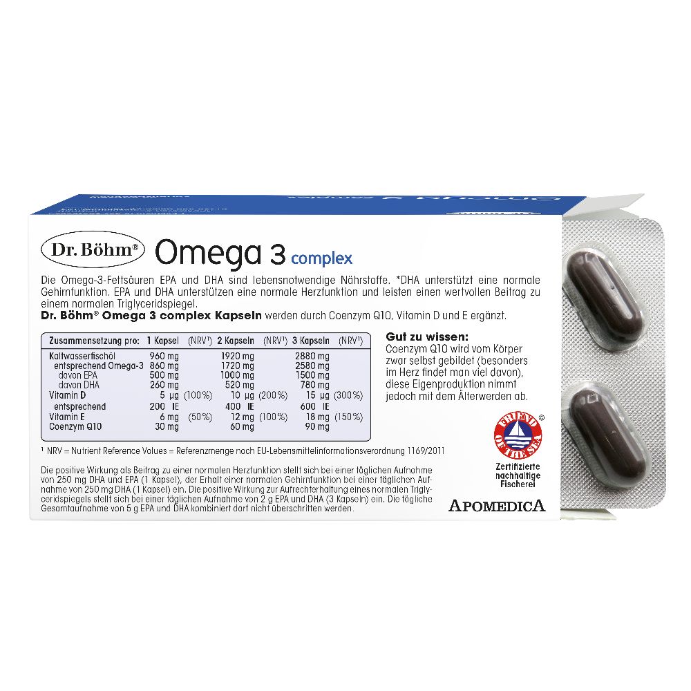Dr. Böhm Omega 3 complex 60 St Kapseln