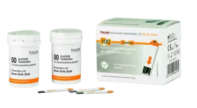 BEURER GL44/GL50 Blutzucker-Teststreifen Folie 50 St Teststreifen