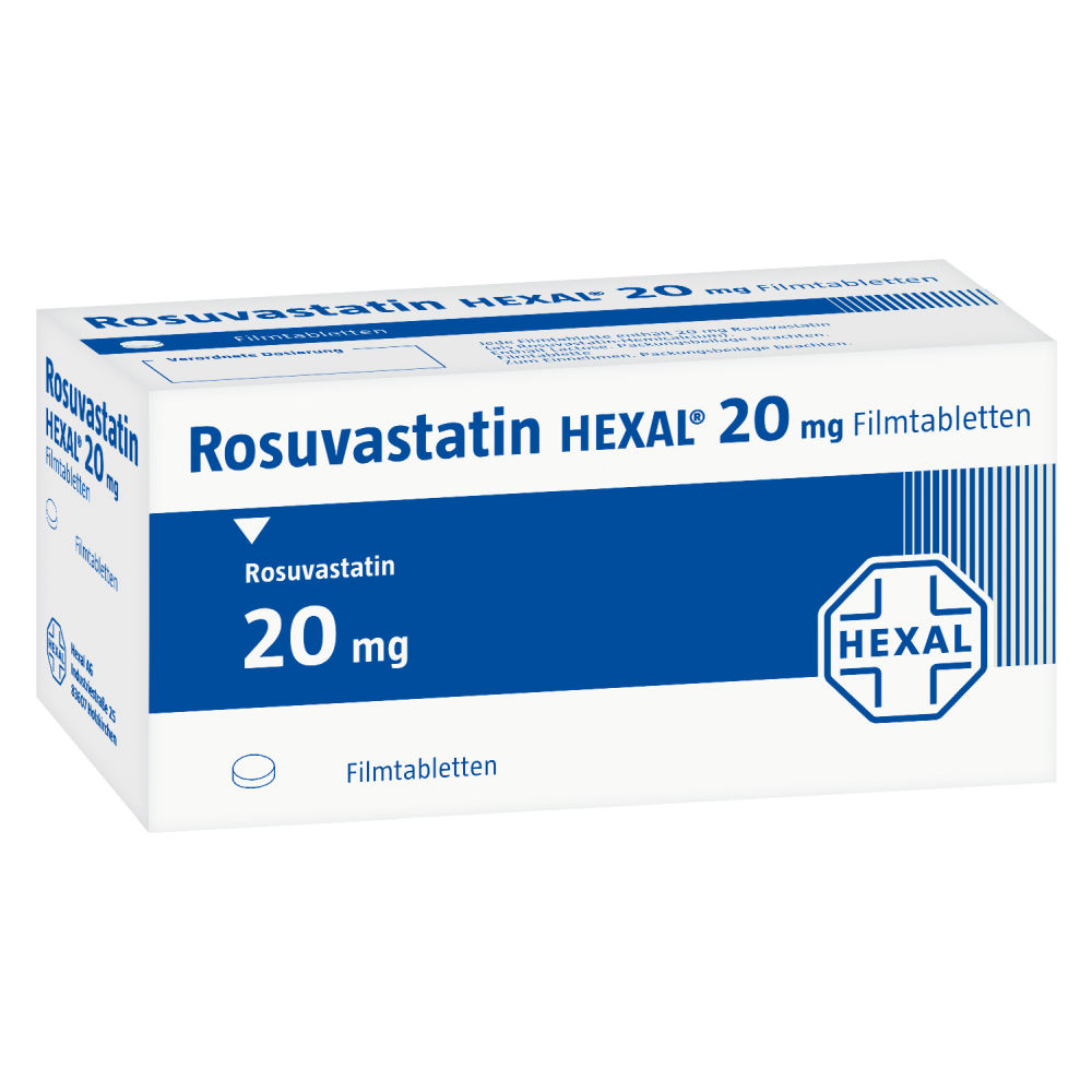 Rosuvastatin Hexal 20 mg Filmtabletten 30 St Filmtabletten