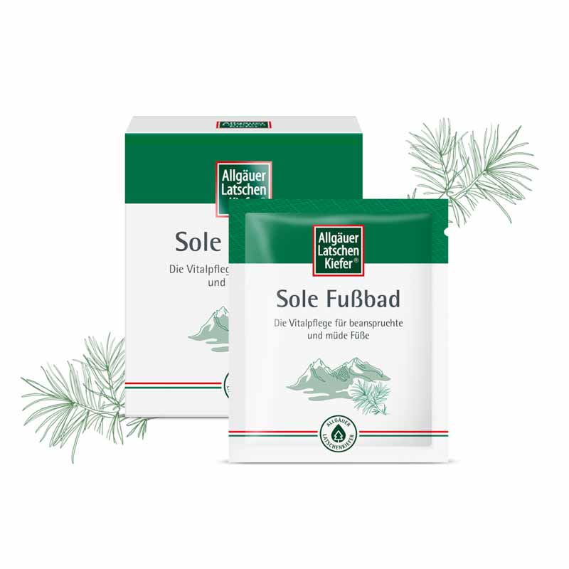 Allgäuer Latschen Kiefer Sole Fußbad 10X10 g Bad
