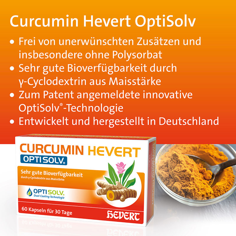 CURCUMIN HEVERT OPTISOLV 60 St Kapseln